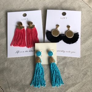 Earrings. Loft-NWT. The turquoise -Bauble Bar